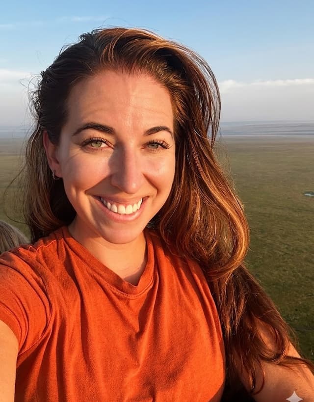 Andrea outdoors